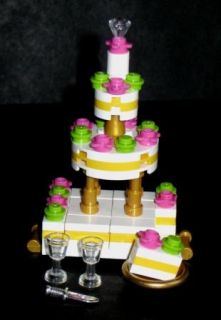 Lego Custom Food Bakery Shop Wedding Chocolate Cake Topper Birthday
