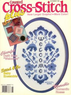 Counted Cross Stitch Plus Magazine Volume 7 No 6 November 1990