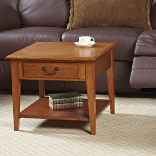 Leick Favorite Finds Recliner Coffee Table in Medium Oak 9034MED
