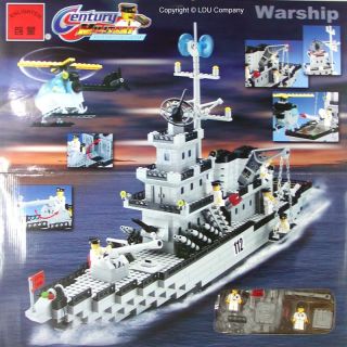 battleship building block set 112 fits with lego brand 970 pieces