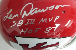 Len Dawson Chiefs Autographed Signed Inscribed TK Full Size Replica