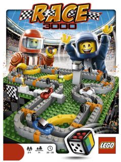 New Lego Race 3000 Board Game 167 Pcs Building Set 3839 SEALED