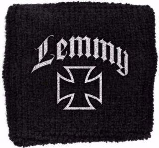 Lemmy Iron Cross Official Sweatband Wristband Motorhead Wrist Band New