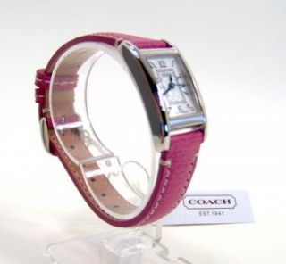 Womens Pink Leather Stainless Steel Lexington Watch 14501076 NEW NWT