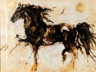 Lepa Zena Marta Gottfried Wiley Horse Abstract Print