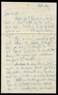 Lex Barker Vintage 1949 Signed Handwritten Letter 5 pgs Watson Webb
