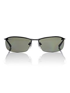 Ray Ban Mens RB3183 Rectangle Sunglasses   House of Fraser