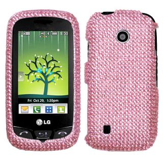 Bling SnapOn Cover Case for LG Cosmos Touch VN270 Pink