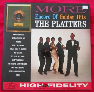 THE PLATTERS LP more encore of golden hits VG++ vinyl record MG 20591