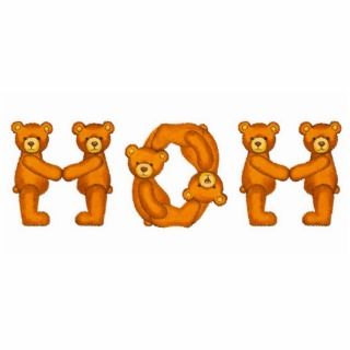 Teddy Bear Alphabet ~ Mom Sculpture ~ Custom Name Photo Cut Out