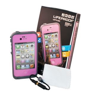 Lifeproof Pink Waterproof iPhone 4 4S Case Outdoor Weather Proof Slim