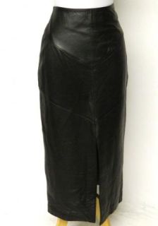 Lew Magram Size 10 M Black Buttery Soft Leather Skirt High Waist