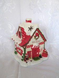 Santas Workshop Ceramic Christmas Tealight Candle House by White Barn