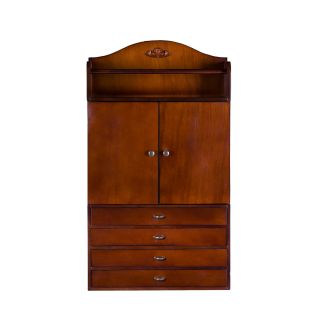 Wall Mount Cherry Jewelry Armoire Chest