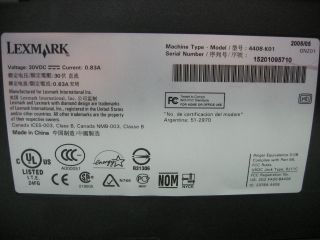 Lexmark X6170 4408 K01 USB Color Ink Jet Printer Fax