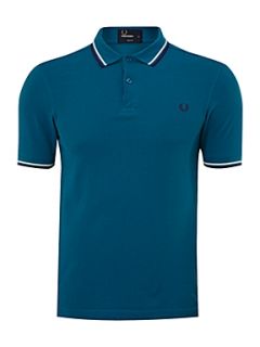 Fred Perry Slim twin tipped polo shirt Teal   