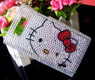 Silver Hello Kitty Bling Crystal Hard Case Cover for LG Optimus L7