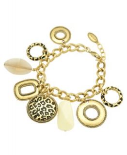 Tahari Bracelet, 14k Gold Plated Spot On Collection Stretch Bracelet