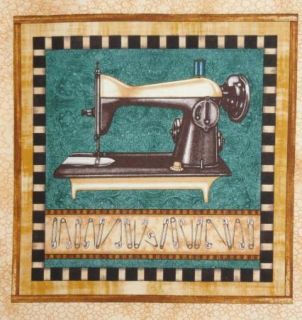 Antique Vintage Sewing Machine Safety Pins 9 875 Quilt Square 3 Block