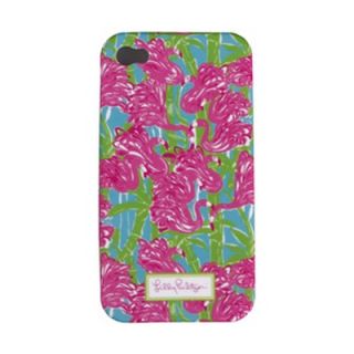 Lilly Pulitzer iPhone 4 4S Fan Dance Mobile Cell Phone Cover Pink
