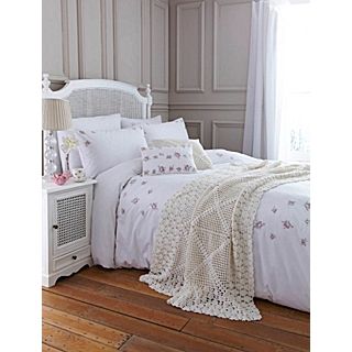 Shabby Chic Rose embroidered bed linen range   House of Fraser