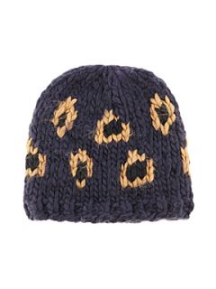 Warehouse Knitted leopard beanie   