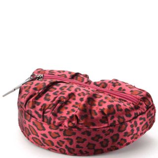 Betseyville Red Cheetah Lips Wristlet Bag