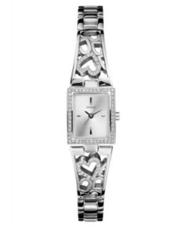 GUESS Watch, Womens Silver Tone Bracelet 19x22mm U85108L1   All