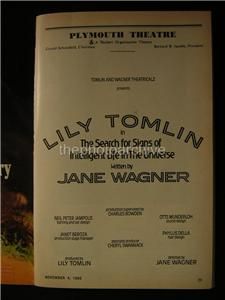 Lily Tomlin Search for Signs of Intelligent Life in The Universe