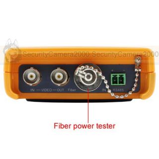 CCTV tester, Video signal intensity testing, Audio test, Optical power