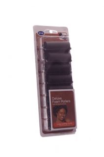 Goody Deluxe Mosaic Foam Rollers Black 8 Pack Dry Hair Curlers Lasting