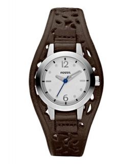 Fossil Watch, Womens Brown Leather Strap 27mm JR1258