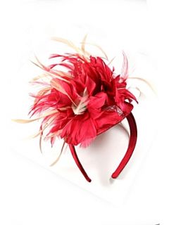 Ann Harvey Red feather fascinator   