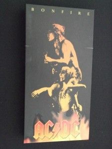 AC DC Bonfire CD Album Box Set 5X CDs Keyring Poster Booklet 1997