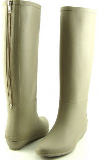 Loeffler Randall Rain Boot Taupe Womens Designer Rain Boots 9