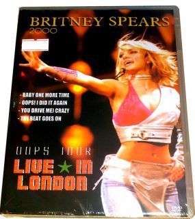RARE BRITNEY SPEARS DVD = Live London ALL REGIONS Oops I Did It Again