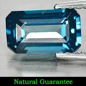 64 Ct Octagon Shape Natural London Blue Topaz Gemstone