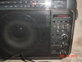 ELECTRIC ) Superadio Model 7 2887A AM/FM Long Range Radio WIDE BAND