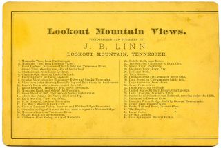 Lookout Mountain TN Tennessee Black Man Group 1880s Linn Cabinet Card