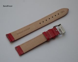 18mm Extra Long Red Watch Band Strap Fits Michele Invicta Timex 8
