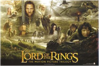 Lord of The Rings Movie Poster 2 Originals Low MIN Bid