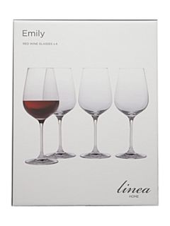 Linea Emily set of 4 red wine glasses   