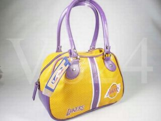 NBA Los Angeles Lakers Handbag Tote Purse Bowler Bag
