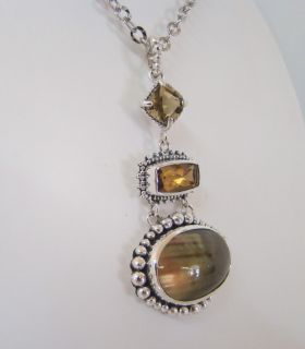 Lori Bonn Highlands Triple Stone Drop Necklace