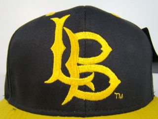 Long Beach State 49ers Snapback Hat Black Basic Logo LBC Eclipse NCAA