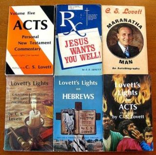 Lot of 6 C s Lovett Books Lovetts Lights on Acts SC