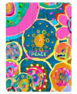 ArteHouse Wall Art, Peace Wooden Sign by Lisa Weedn Large   Wall Art