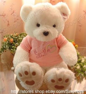 Teddy Bear White Female Smile Pink Sweater Big Paw 28