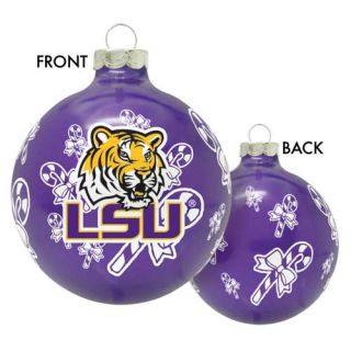 Louisiana State University LSU Tigers NCAA Glass Christmas Ornament