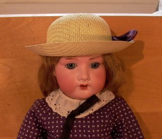 Lovely German Armand Marseille Am 390 Jointed Bisque Head Doll 20 inch